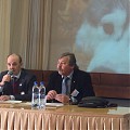 Начало работы. Первая сессия. Со-председатель д.г.-м.н. В.В. Шепелев и председатель д.г.-м.н. С.В. Алексеев